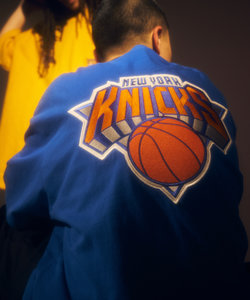 別注NBA BIGロゴ ニックスロゴ ワッペンTEE ショートスリーブ カットソー/NEW YORK KNICKS