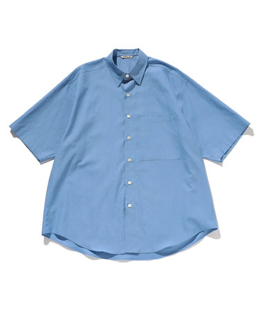 WASHED FINX TWILL BIG HALF SLEEVED SHIRT/ツイール ビッグシルエット ハーフスリーブシャツ | FREAK'S  STORE（フリークスストア）の通販 - u0026mall