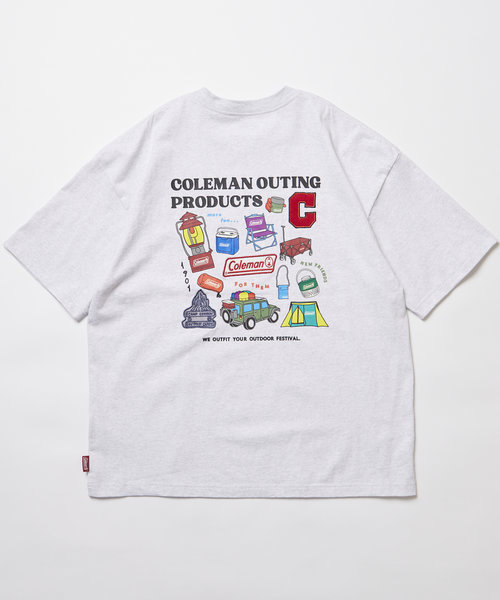 Coleman×FREAK'S STORE/コールマン 別注 フェスプリントTシャツ バック