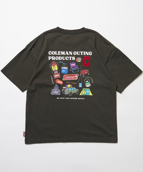 Coleman×FREAK'S STORE/コールマン 別注 フェスプリントTシャツ バックプリント カットソー