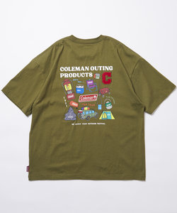 Coleman×FREAK'S STORE/コールマン 別注 フェスプリントTシャツ バックプリント カットソー