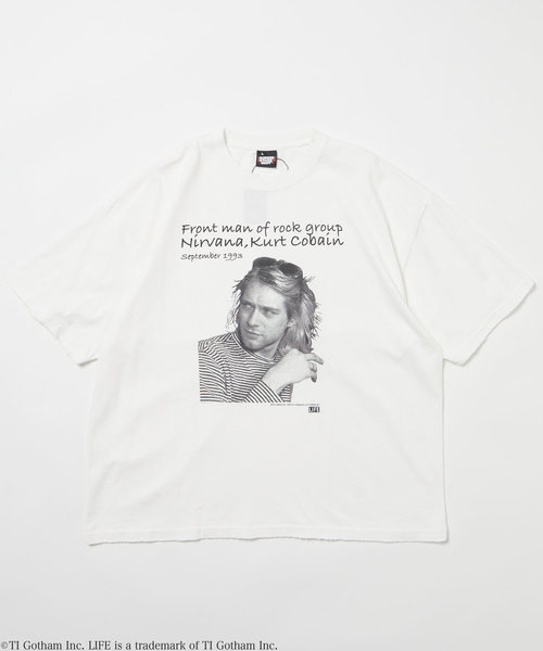 別注 カート・コバーン コラボフォト Tシャツ/SP LIFE Kurt Cobain Dot Tee
