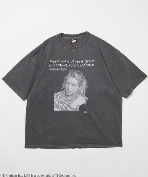 別注 カート・コバーン コラボフォト Tシャツ/SP LIFE Kurt Cobain Dot 