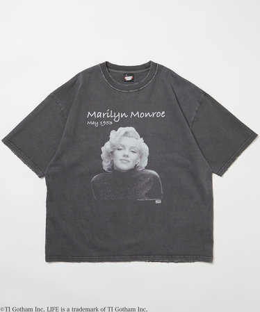 別注 マリリン・モンロー コラボフォト Tシャツ/SP LIFE Marilyn 