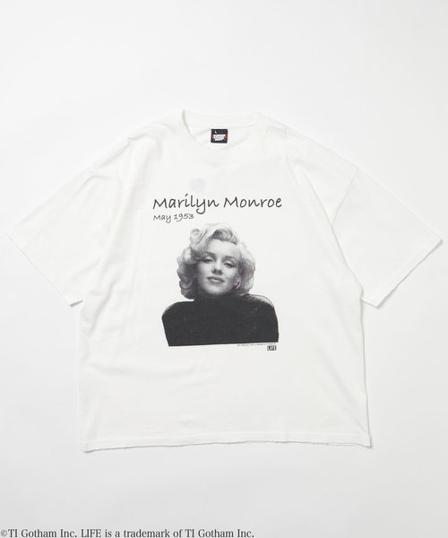 別注 マリリン・モンロー コラボフォト Tシャツ/SP LIFE Marilyn 