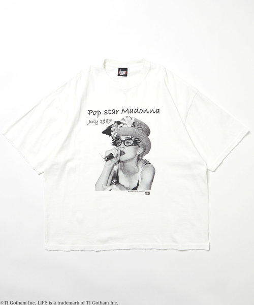 別注 マドンナ コラボフォト カレッジTシャツ/SP LIFE Madonna Dot Tee ...