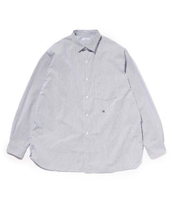 Regular Collar Stripe Wind Shirt/レギュラーカラーストライプワインドシャツ