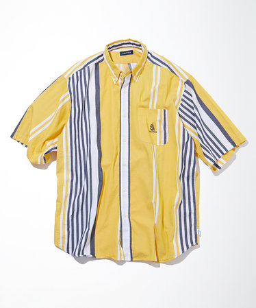 Multi Stripe BD S/S Shirt/マルチストライプ ボタンダウン 半袖シャツ ...