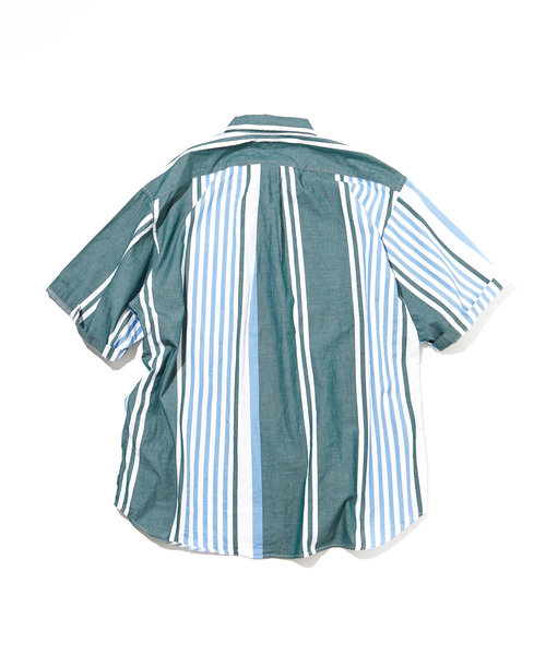Multi Stripe BD S/S Shirt/マルチストライプ ボタンダウン 半袖シャツ 