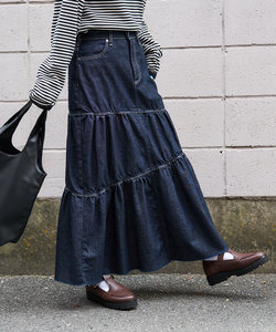 別注 Asymmetry Tiered Skirt / 別注 アシンメトリー ティアードスカート