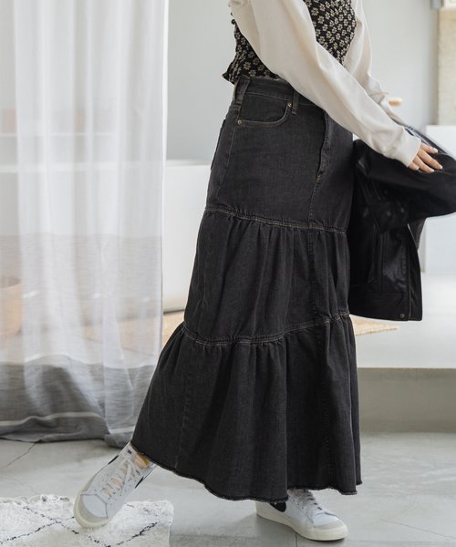 別注 Asymmetry Tiered Skirt / 別注 アシンメトリー ティアードスカート | FREAK'S  STORE（フリークスストア）の通販 - u0026mall
