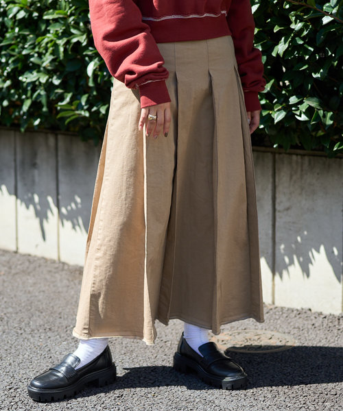 別注 wide pleats skirt / 別注ワイド プリーツ スカート | FREAK'S