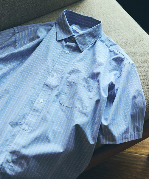 リラックスフィット 半袖レギュラーカラーシャツ