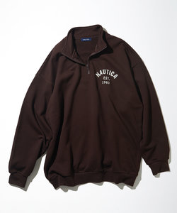 Felt Patch Arch Logo Cadet Collar Sweatshirt/フェルトパッチ アーチロゴ カデットカラー スウェットシャツ