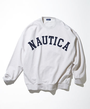 NAUTICA/ノーティカ Small Patch Logo Crewneck Sweatshirt/スモール