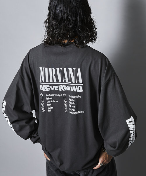 限定展開 NIRVANA/ニルヴァーナ 別注 ビッグシルエット バックプリント ロングスリーブTシャツ/NEVER MIND/ロンTEE |  FREAK'S STORE（フリークスストア）の通販 - u0026mall