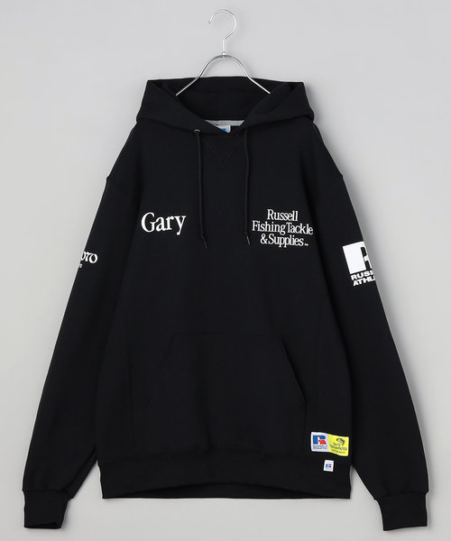 限定展開 Gary Multi Logo Print Parka / ロゴ プリント フーディ