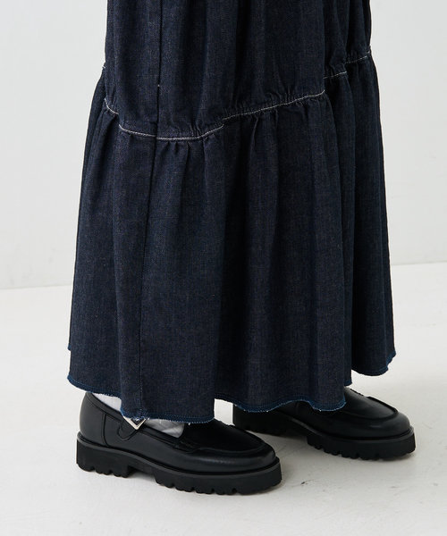 別注 Asymmetry Tiered Skirt/アシンメトリー ティアードスカート