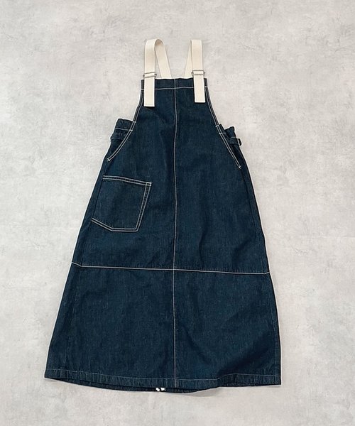 別注 Vintage Gather Overall Skirt/ヴィンテージ ギャザー 