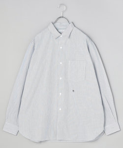 Regular Collar Stripe Wind Shirt/レギュラーカラー ストライプ ウインドシャツ