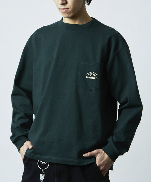 別注 Pocket L/S Tee/別注 ワンポイントロゴ ロングスリーブ ポケットTシャツ