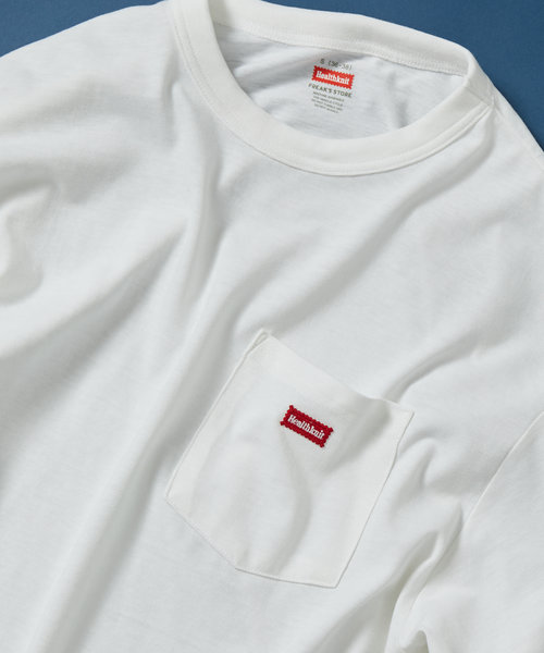 ワンポイントロゴ ロングスリーブ ポケット Tシャツ/リラックスフィット