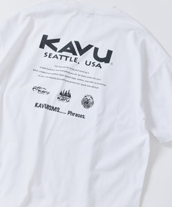 限定展開 KAVU×FREAK'S STORE/カブー 別注 ビッグシルエット バックプリントTシャツ/ICON