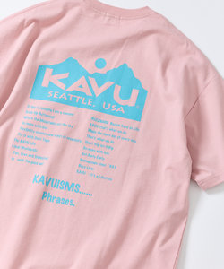 限定展開 KAVU×FREAK'S STORE/カブー 別注 ビッグシルエット バックプリントTシャツ/TOUR TEE