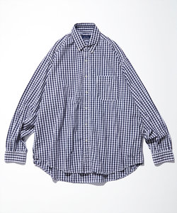 Faded L/S Shirt (Broadcloth Check)/ブリーチ ブロードチェックシャツ ロングスリーブ