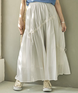 インド アシメリボンスカート/ロングスカート