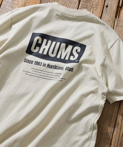 限定展開 CHUMS×FREAK'S STORE/チャムス 別注 ヒストリー バックプリント クルーネックTシャツ