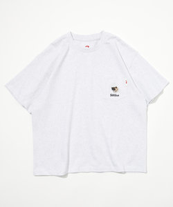 クルーネック ワンポイントロゴ ショートスリーブ ポケット Tシャツ パグ/半袖/サウナアニマル
