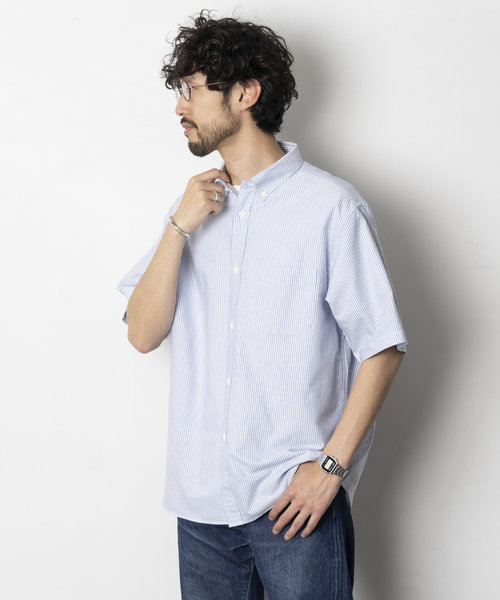 NEW LOOSE FIT OX BD SHIRT SS/ニュー ルーズフィット ...