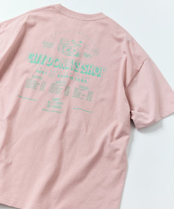 限定展開 ビッグシルエット バックプリント クルーネックTシャツ/CITY DONUTS