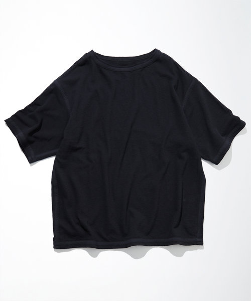 Boat Neck French Terry T-Shirt/ボートネック フレンチテリー Tシャツ