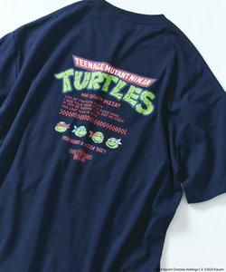 限定展開 TEENAGE MUTANT NINJA TURTLES/ミュータント タートルズ 別注 ビッグシルエット バックプリント クルーネックTシャツ