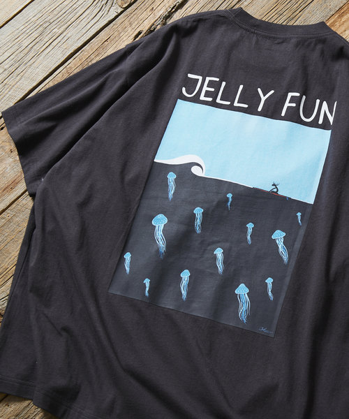 Jelly Fun Tee/バックプリント/リラックスフィット