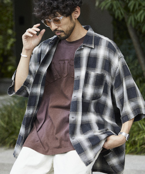 Faded S/S Shirt (Ombre)/フェイデッド ショートスリーブシャツ