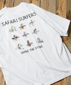 Safari Surfers Tee/サファリ サーファーズ Tシャツ/バックプリント/リラックスフィット