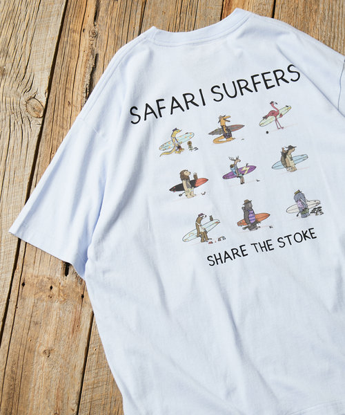 Safari Surfers Tee/サファリ サーファーズ Tシャツ/バックプリント/リラックスフィット