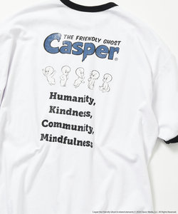 限定展開 Casper/キャスパー 別注 ビッグシルエット バックプリント クルーネックTシャツ