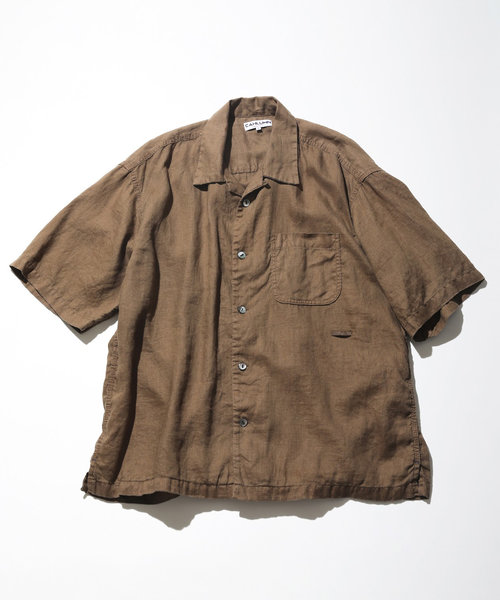 Linen Open Collar Shirt/リネン オープンカラーシャツ