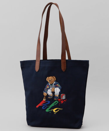 CANVAS POLO BEAR SHOPPER TOTE/キャンバス ポロ ベア ショッパー ...