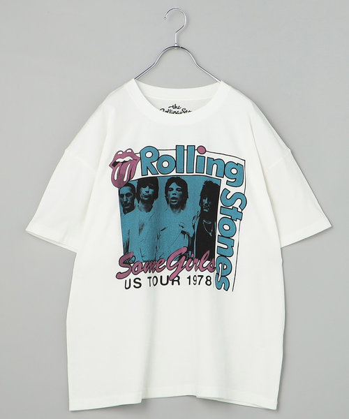 ROLLING STONES TOUR ローリングストーンズ ツアー 別注 ビッグシルエット フロントプリント クルーネック Tシャツ