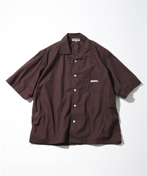Magazine Pocket Chain Stitch Open Collar Shirt/マガジンポケット チェーン ステッチ オープンカラーシャツ