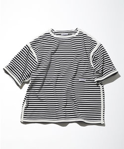Boat Neck Horizontal Stripe T-Shirt/ボートネック ホライゾン ストライプ Tシャツ