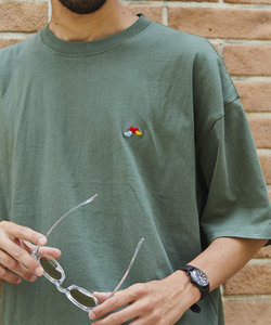 ハートロゴ 刺繍 ショートスリーブTシャツ/半袖