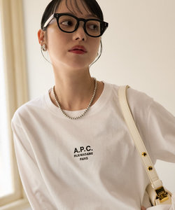 別注 T-SHIRT DESIREE MANCHES LONGUES/別注 Tシャツ デザイア マンシュ ロング/A.P.C.ロゴ刺繍 ロンT