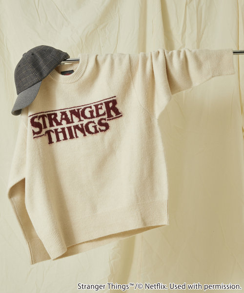 Stranger Things JACQUARD KNIT/ストレンジャーシングス ジャカードニット/ロゴニット