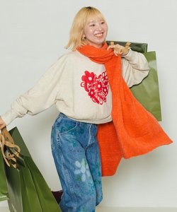 別注 Heart of flower Sweat shirt/別注ハートオブフラワースウェット/発泡プリント